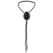 Men's Black Agate Bolo Tie Wedding Boloties Necklace