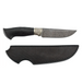 Artisan knife with black armor-inspired design