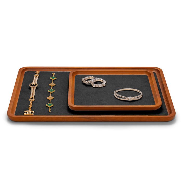Dark gray jewelry display tray