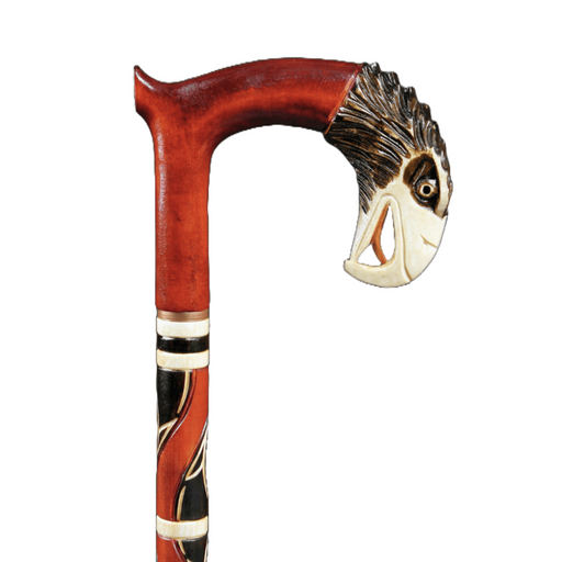 American eagle hand-carved walking cane