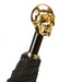 gothic black umbrella with gold skull handle