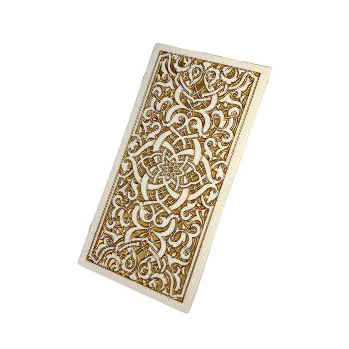 Where to buy luxury white acrylic stone backgammon with small size
