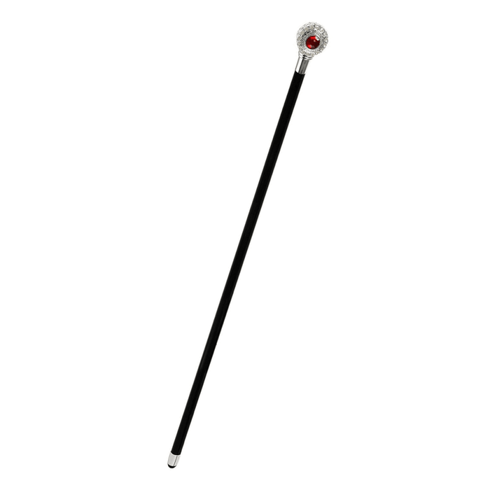 Luxury Evening Walking Stick with Silver-plated Handle