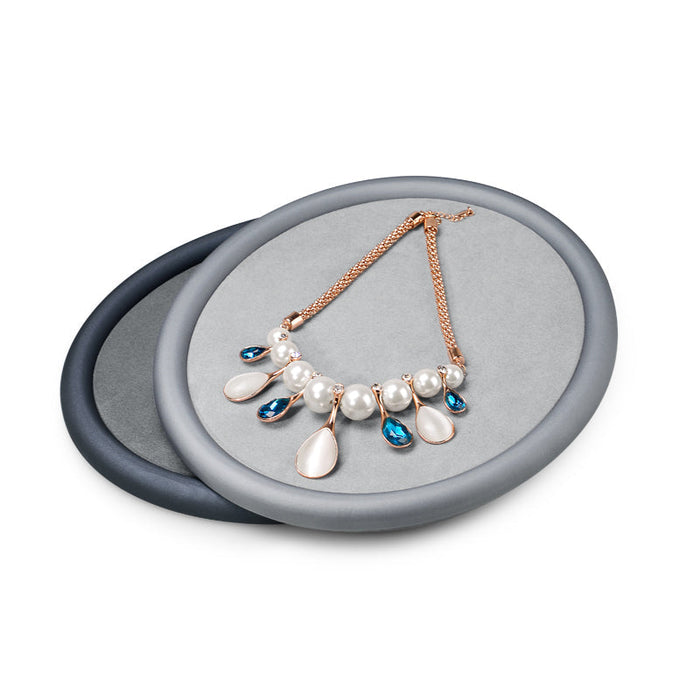 Elegant oval jewelry display tray