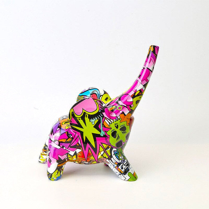 Modern Art Elephant Figurine