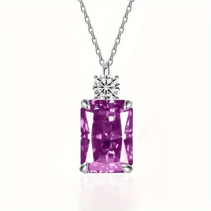 925 Silver Moissanite Pendant Necklace – Exclusive Design Jewelry