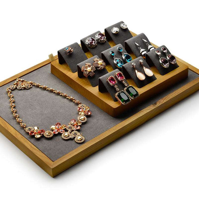 jewelry organizer wooden stand