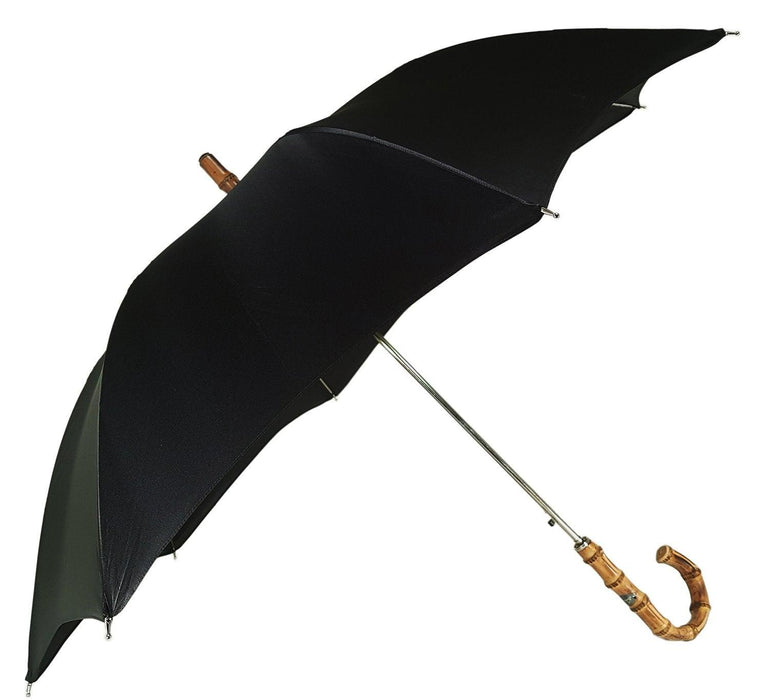 Sleek and Functional Classic Automatic Black Umbrella with Whanghee Handle