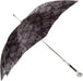 Skull Handle Umbrella with Intricate Patterned Canopy and Luxurious Detailing