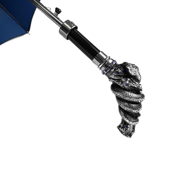 Premium Double Canopy Umbrella with Snake Handle and Crystals