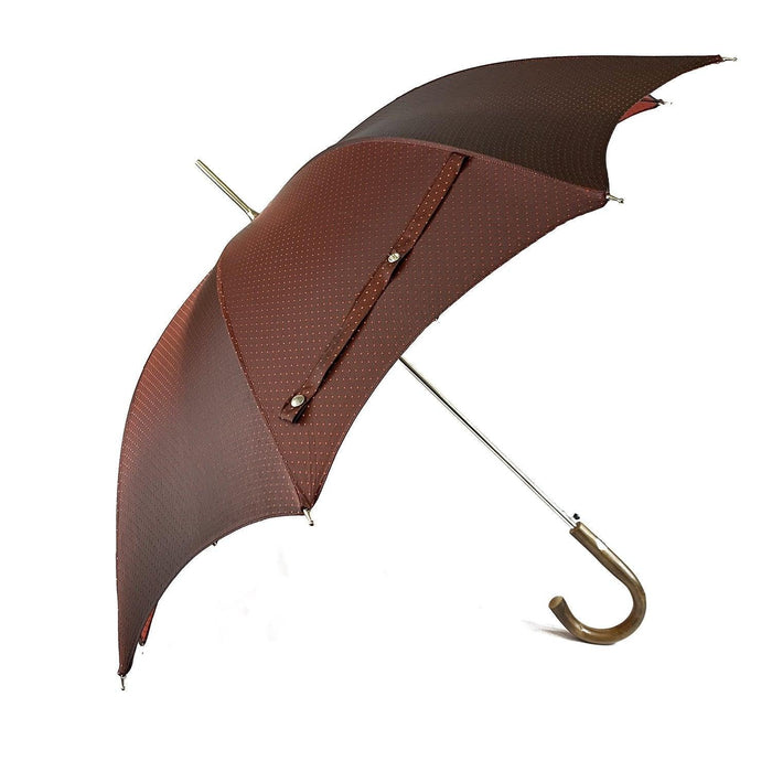 Elegant Burgundy Dot's Umbrella - Artynov | Unique Handmade Accessories