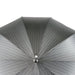 Sophisticated Gray Striped Umbrella with Classic Detailing