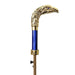 Elegant Blue Umbrella with 24K Gold-Plated Eagle Handle