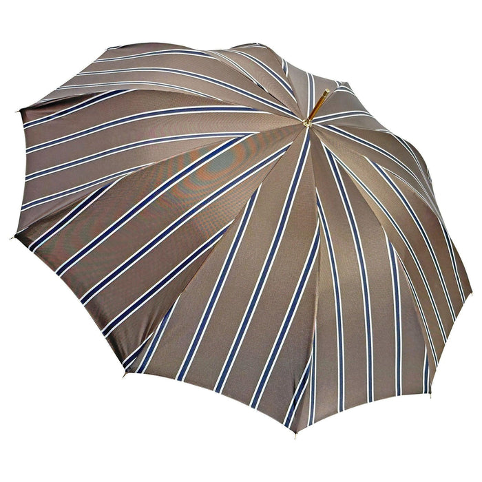 Luxurious Handmade Umbrella with 24K Goldplated Enameled Eagle Handle