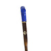 Stylish Elegant Umbrella with Blue Leather Handle and Beechwood Shaft