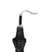 Stylish Umbrella with Paisley Pattern and Silver-Plated Handle