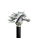 Luxury Polka Dot Umbrella - Silver Horse Handle for Men