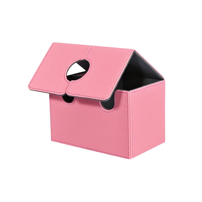 PU Leather Card Deck Box with Dice Tray – Holds 200+ Sleeved Cards