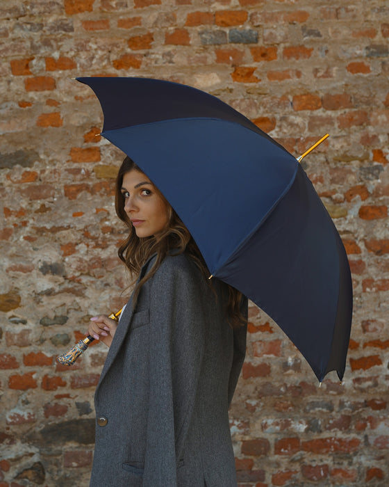 Exclusive Blue Umbrella with Turquoise Crystals