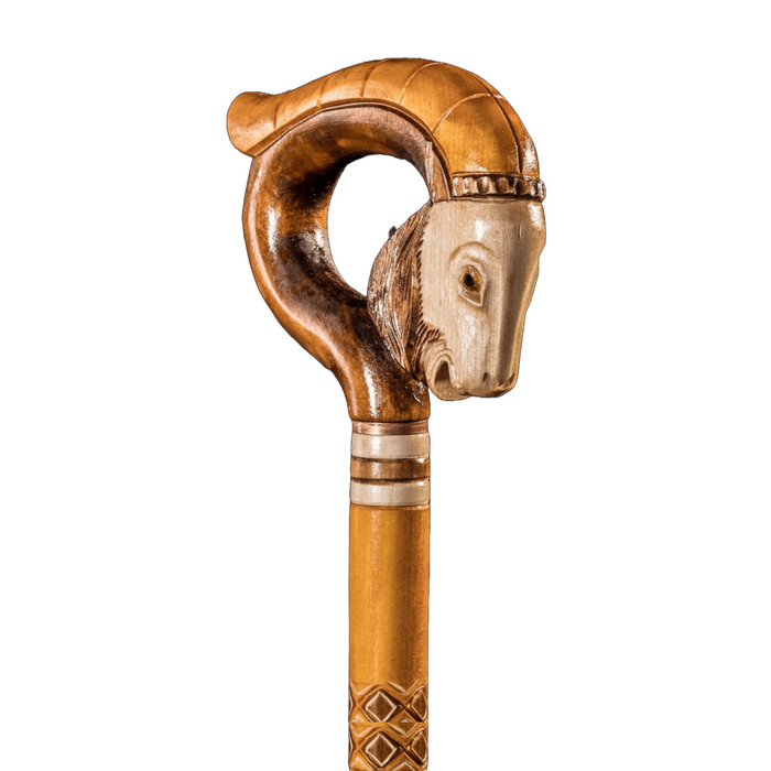 Stylish Mountain Ram Walking Stick Animal Walking Canes - Artynov | Unique Handmade Accessories