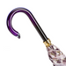 Purple Chains Print Umbrella with Unique Handle