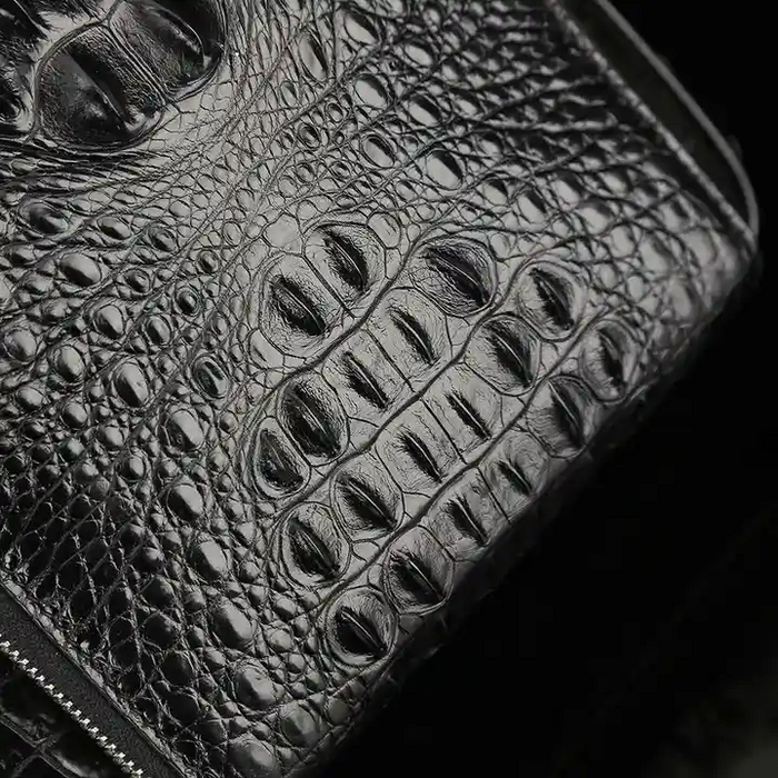 Genuine Crocodile Skin Leather Men's Business Wallet Card Holder