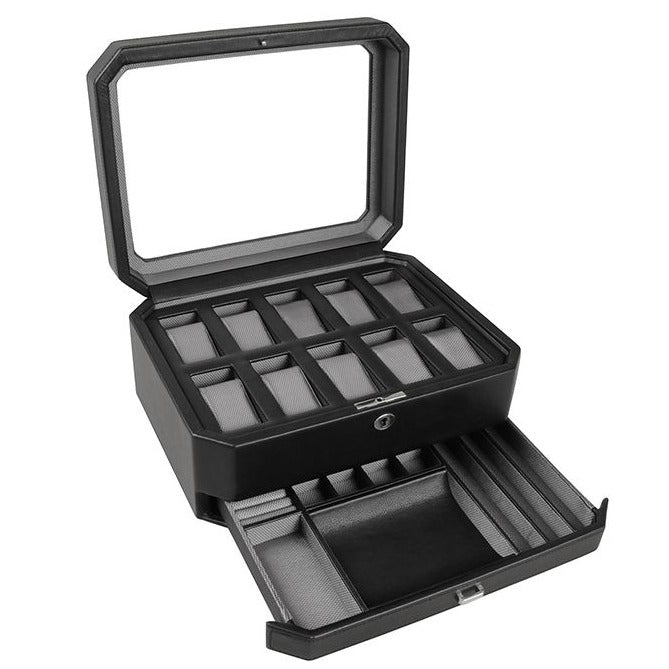 Wolf - Windsor 10-Unit Watch Box with Storage | 4586029