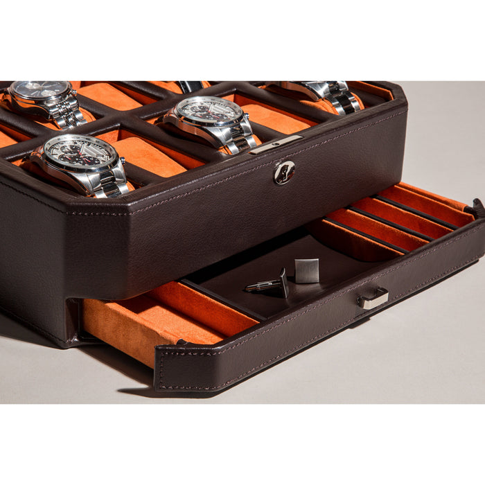Wolf - Windsor 10-Unit Watch Box with Storage | 458606