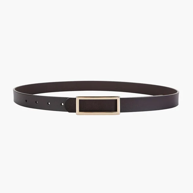 Stylish leather waist belt