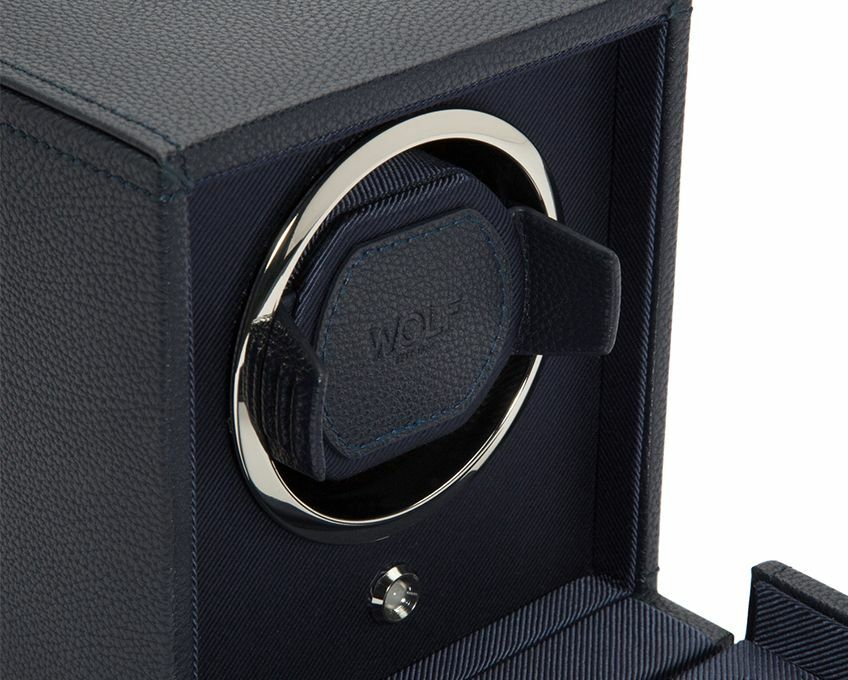 Wolf Cub Precision Watch Winder with Protective Cover
