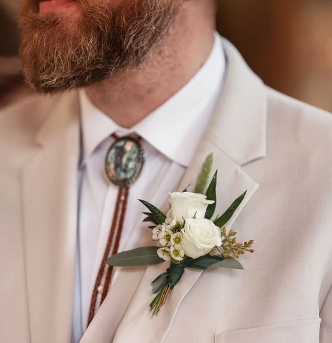 Original Best Ties Silver Bolo Tie For Wedding Boloties