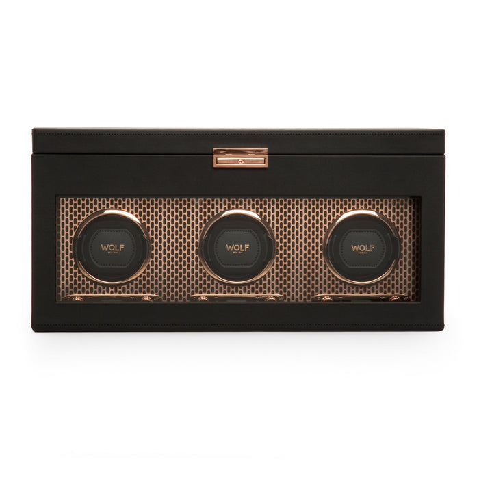 Wolf - Axis Triple Watch Winder with Storage | 469416