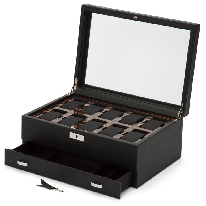 Roadster 10 PC Watch Box w/ Drawer