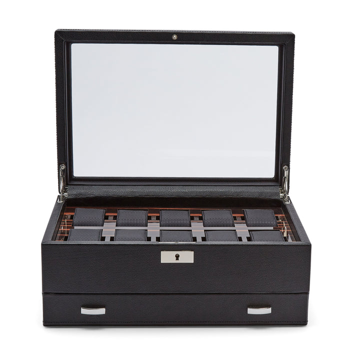 Roadster 10 PC Watch Box w/ Drawer