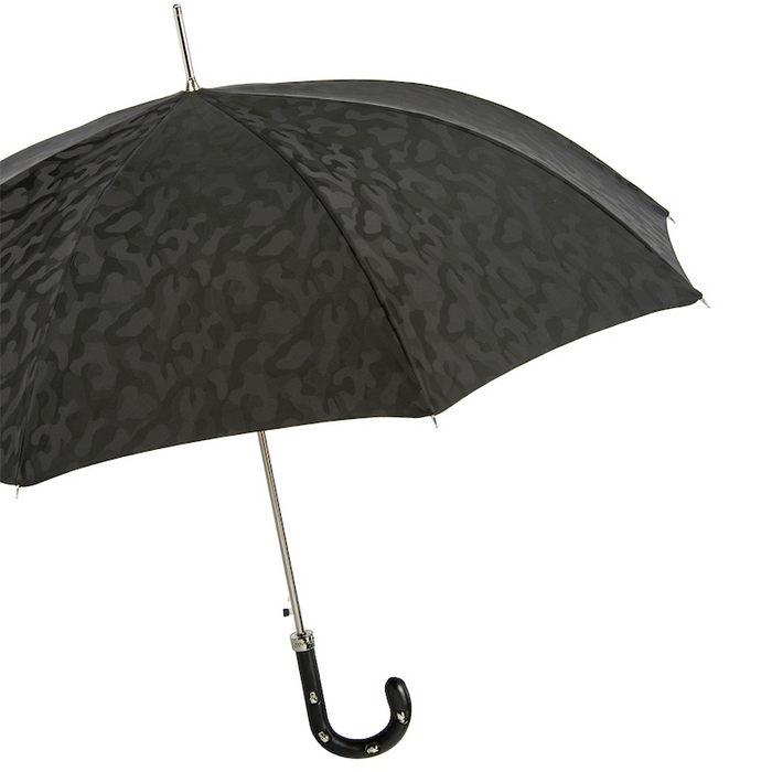 gothic umbrella black camo leather