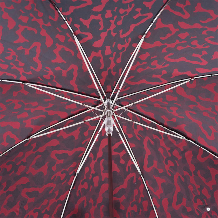 where to buy red camouflage umbrella with leather handle and studs 
