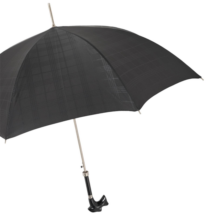 Black Umbrella with Schnauzer Handle – Dog Lover’s Gift