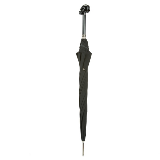 unique black umbrella with black skull handle
