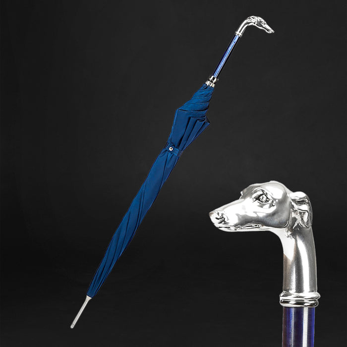 silver greyhound handle umbrella