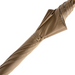 charming beige umbrella with boar handle - designer