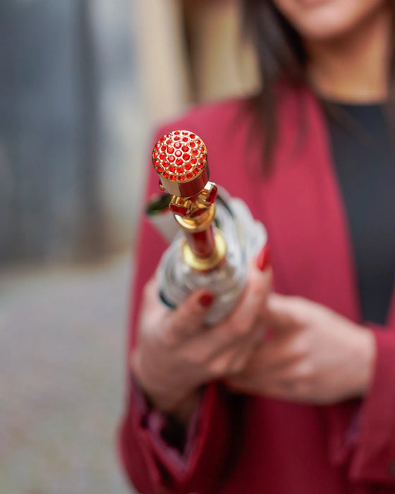 The Royal Rose – Luxury Women's Umbrella with 24K Gold Handle