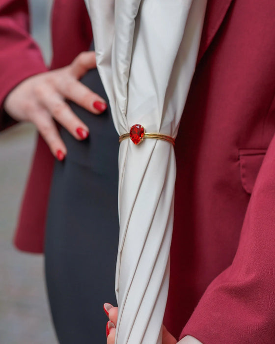 The Royal Rose – Luxury Women's Umbrella with 24K Gold Handle