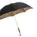 White Jaguar Black Leo Print Fashionable Umbrella