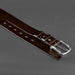 Handmade Brown Leather Men's Belt for Jeans High Quality