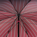 large red striped umbrella with leather handle price