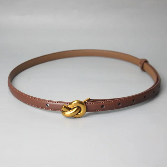 Stylish knot buckle belt