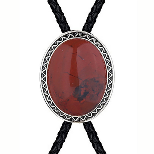 Red Pottery Bolwow Tie Women Neck Tie Necklace Bolo