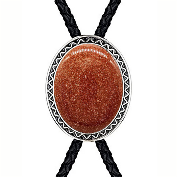 Red Sandstone Bolo Tie Men's Wedding Neck Tie Bolo