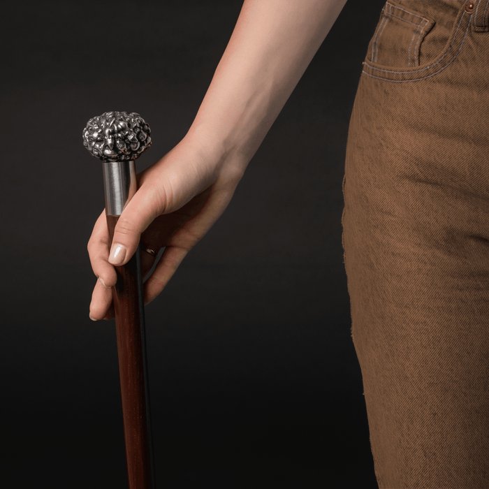 Silver Knob Cane With Mice, Exclusive Design