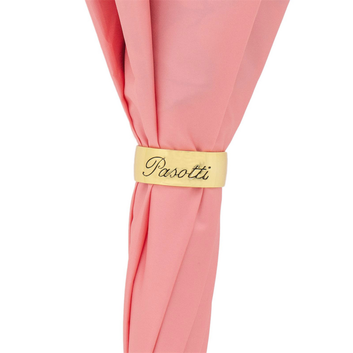 Stylish Pink Double Cloth Umbrella with Flowers for Women